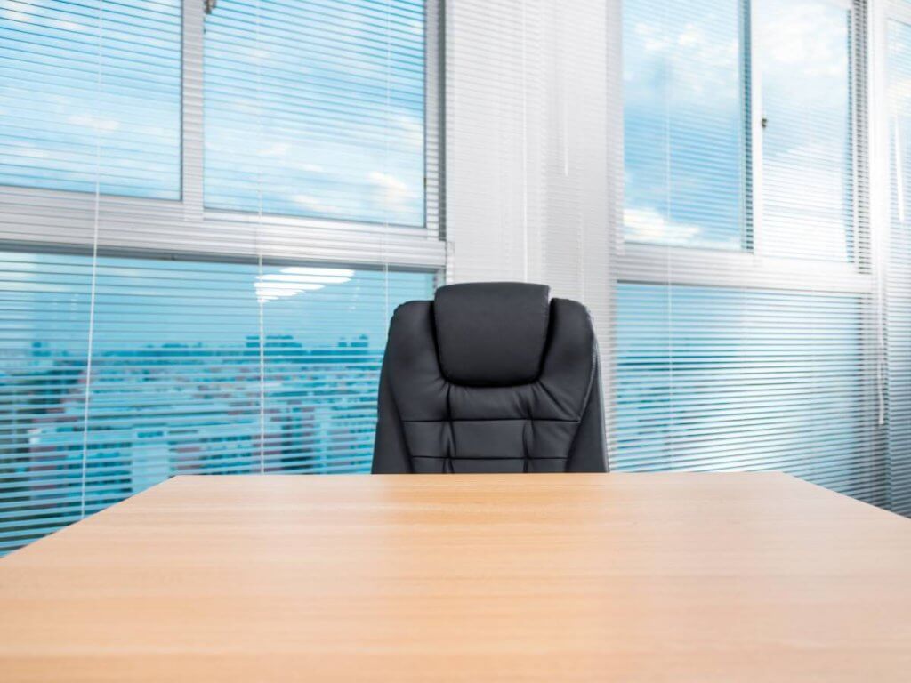 blinds in office