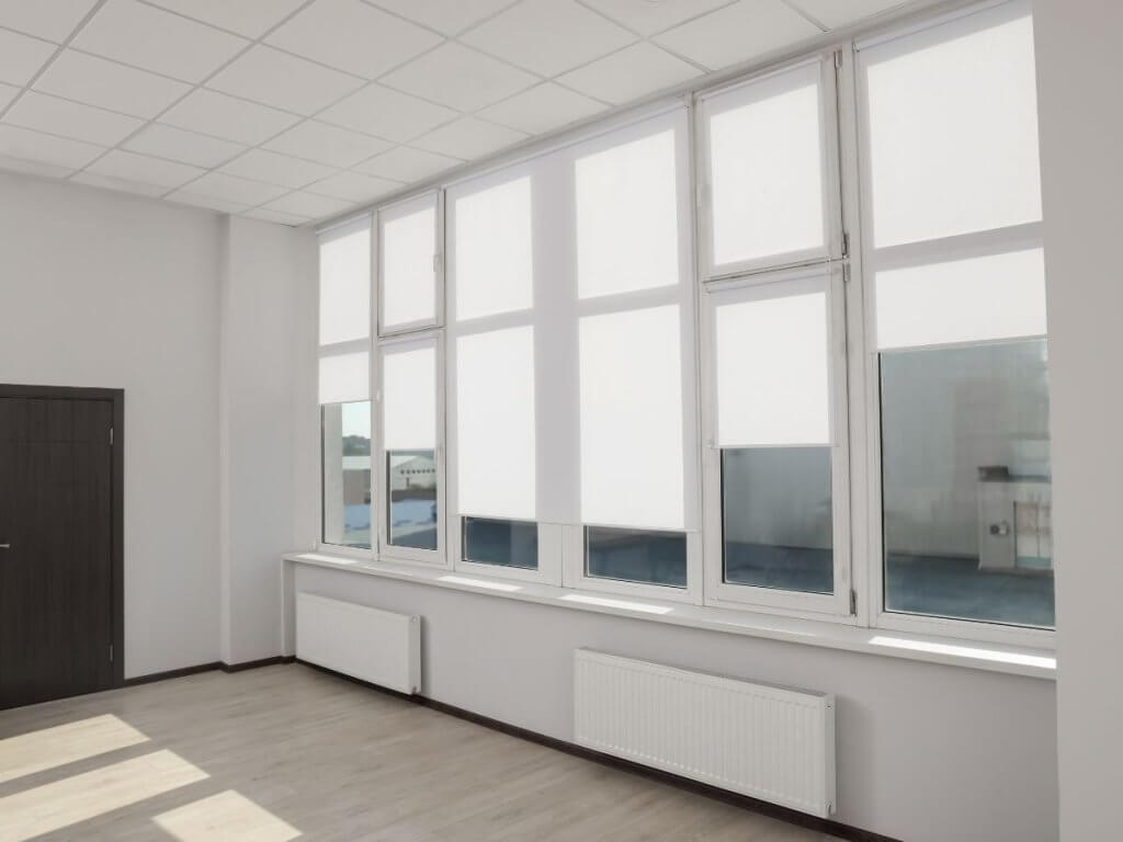 Roller shades for large windows