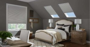 Skylights featuring Alta Window Fashions shades for enhanced light control